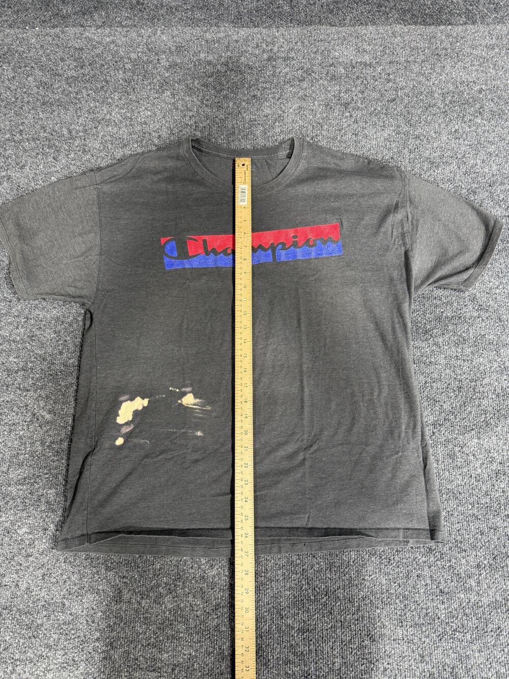 Champion Shirt Mens XL Gray Red Blue Logo Graphic T-Shirt Tee Athleticwear - Picture 5 of 10